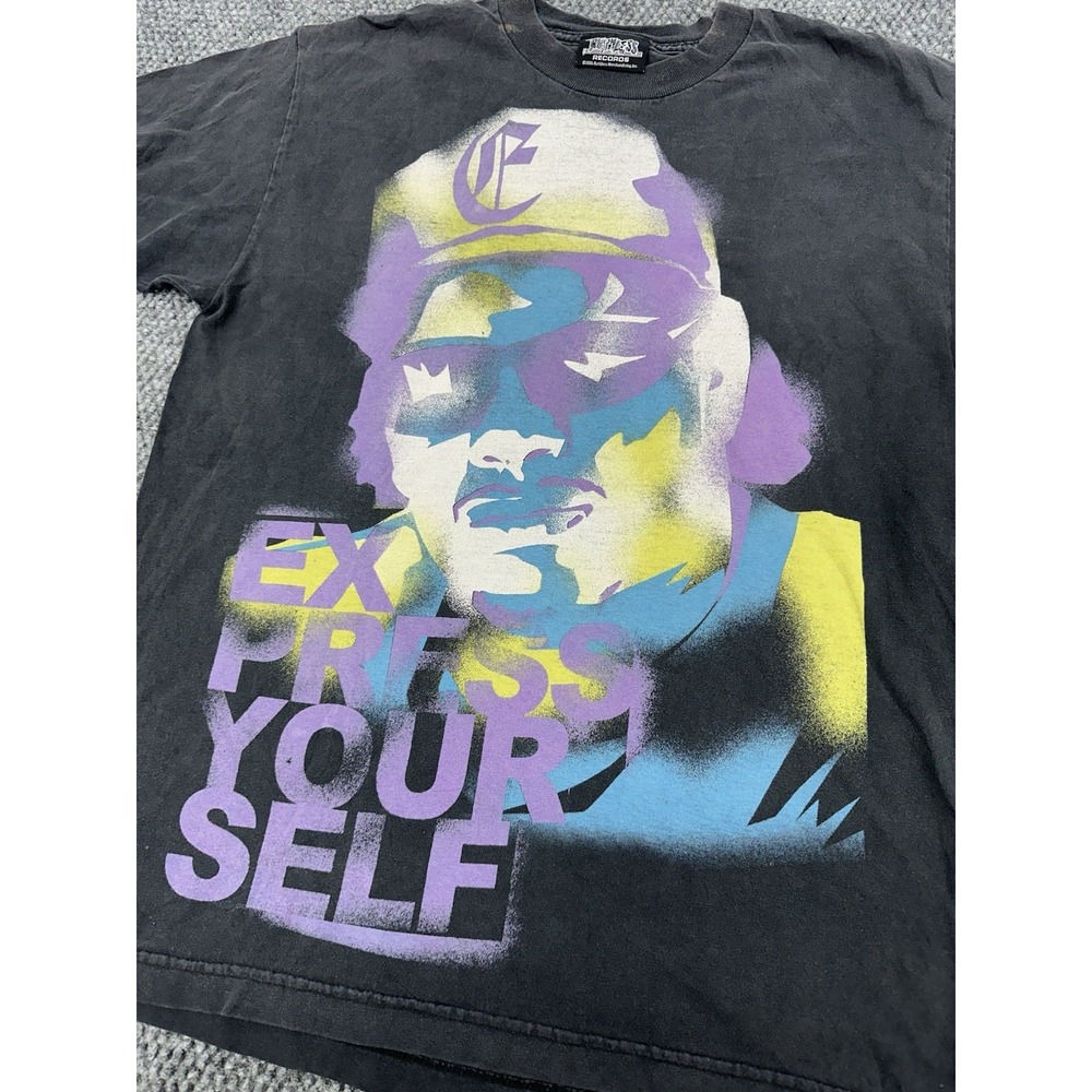 Vintage Eazy E Ruthless Records T-Shirt Men's Medium 'Express Yourself' Rap Tee